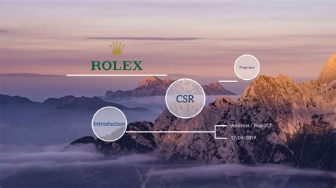 rolex csr